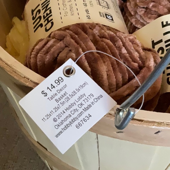 Hobby Lobby “Bushel” Farmhouse Basket, Table Decor Basket - Picture 4 of 11